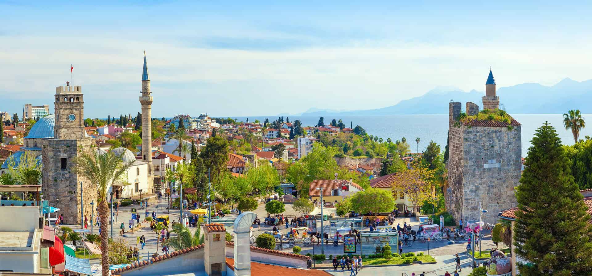 Buildings in Bodrum, Turkey.