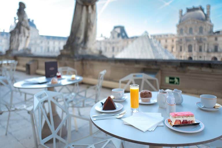 Cafe Richelieu Angelina at the Louvre in Paris, France.