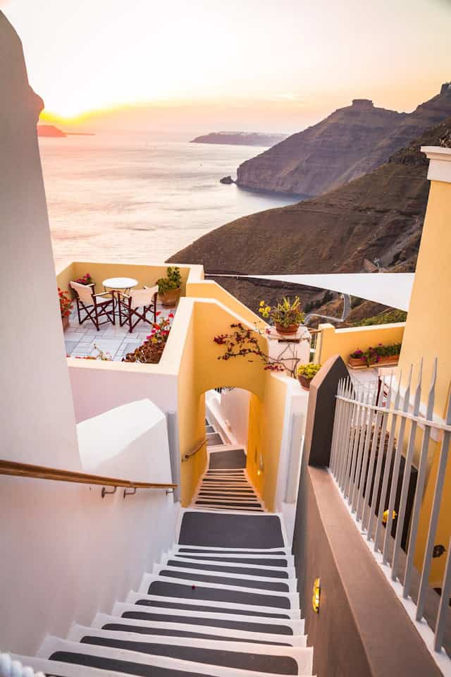 Sunset in Santorini, one of the most a bucket list destinations in Greece