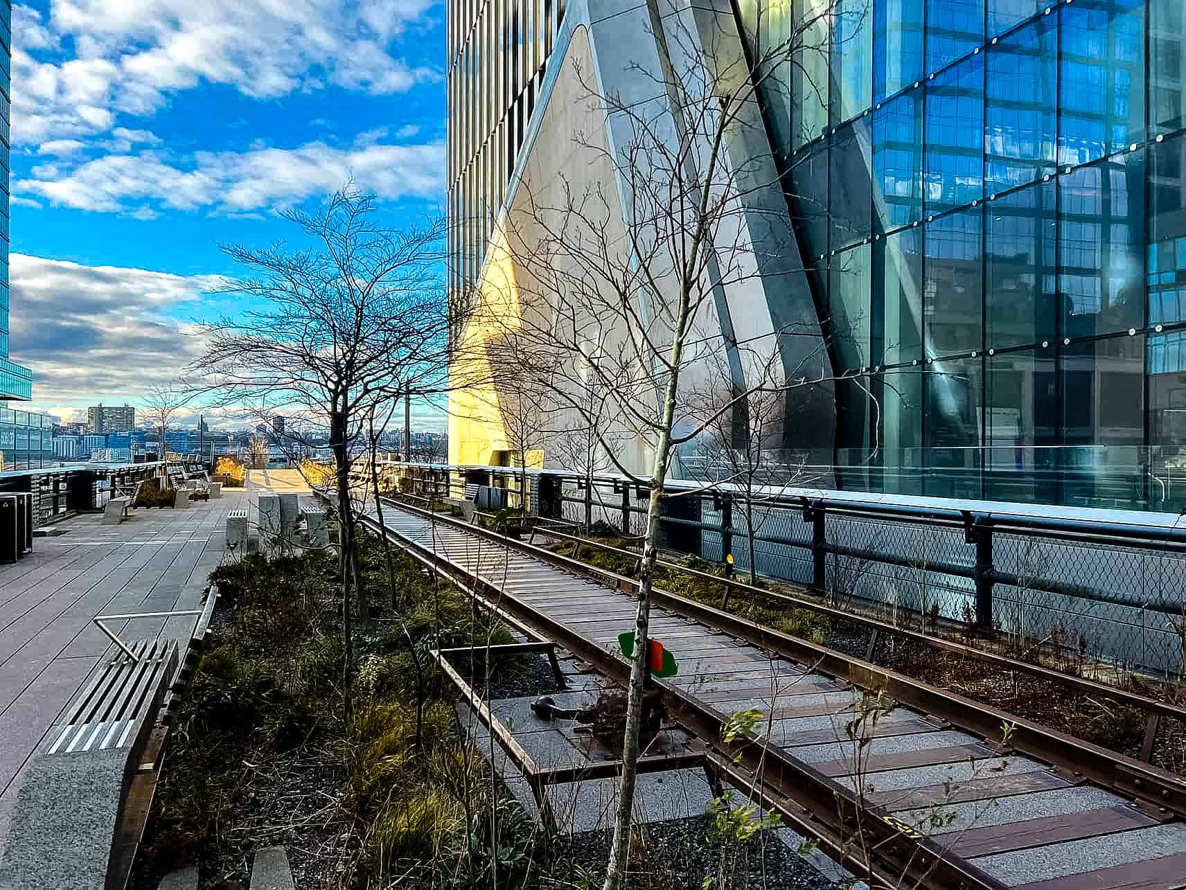 High Line near Hudson Yards in New York City, USA.