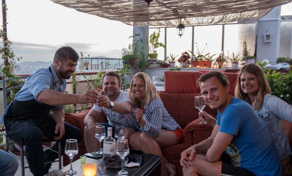 Meeting locals around food when spending one day in Athens, Greece