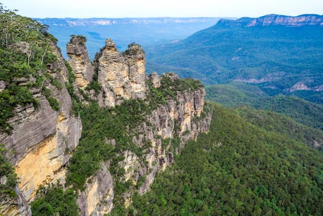 Three sisters in the Blue Mountains National Park near Sydney