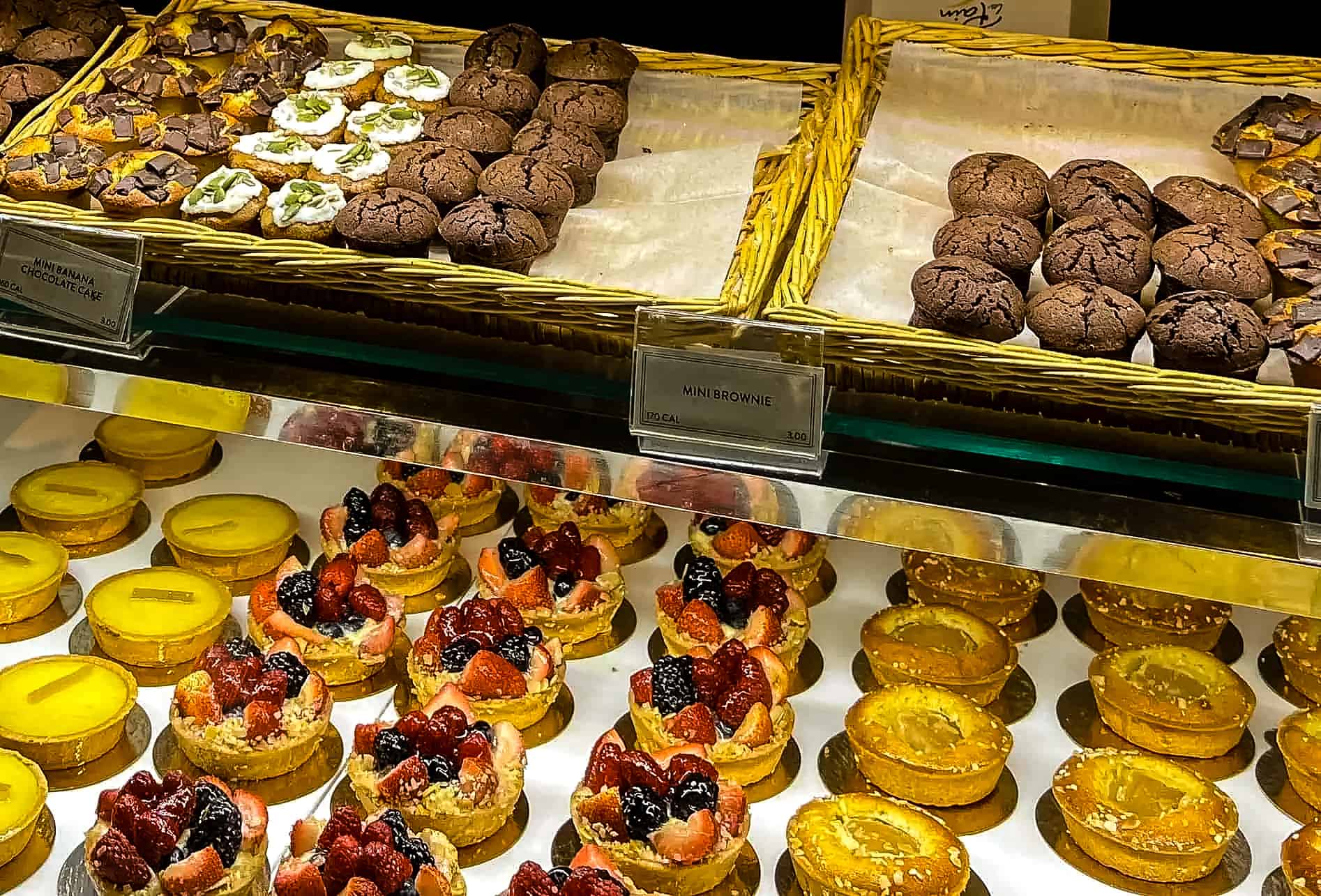 Sweet temptations at Le Pain Quotidien in New York City, USA.