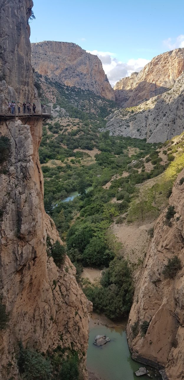 The gorge Caminito del Rey in Andalucia, Spain.
