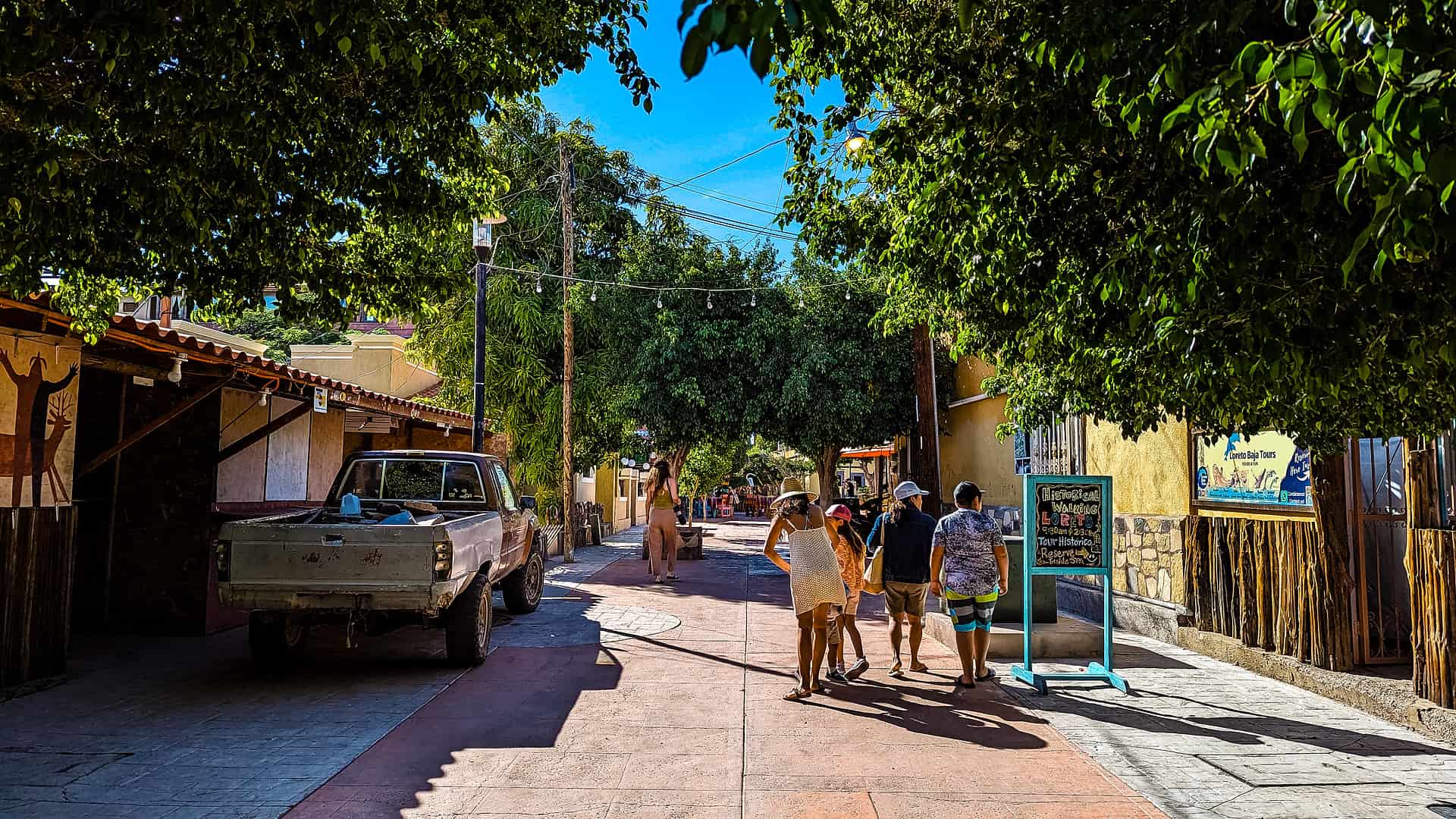 Walking through Loreto in Baja California Sur, Mexico.