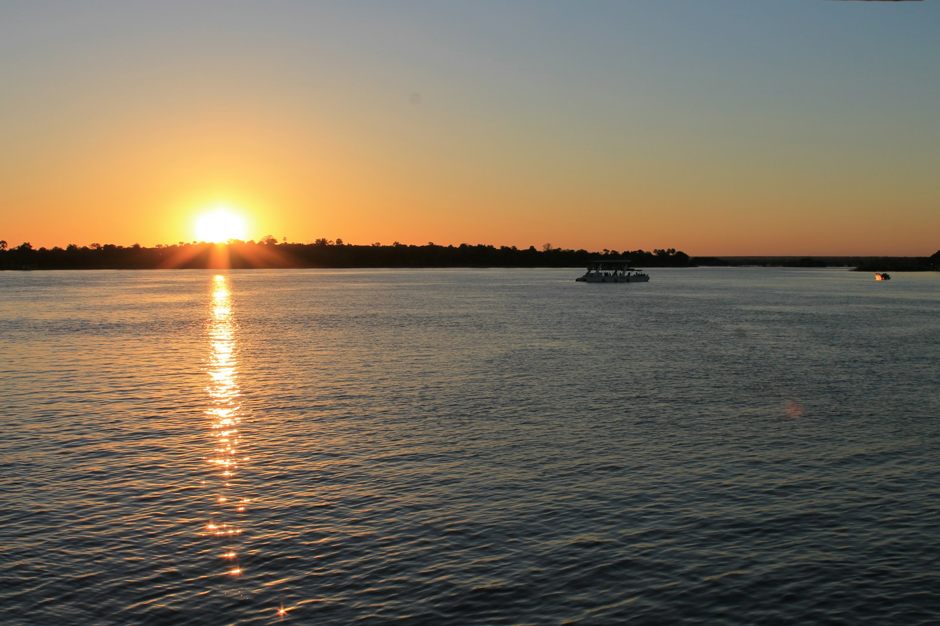 Sunset on the Zambezi River