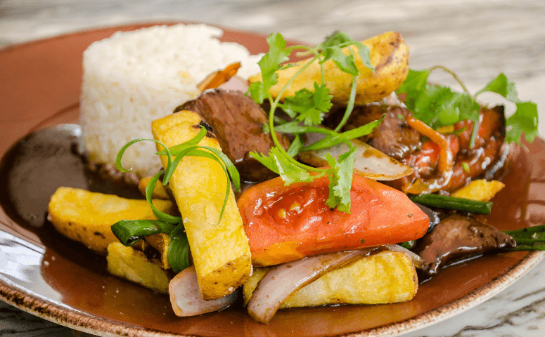 Local cuisine in Peru.