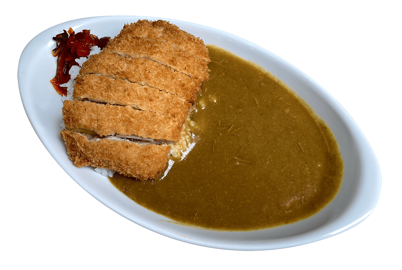 Pork Cutlet Curry at New Daruni in Osaka, Japan.